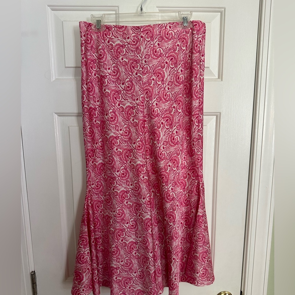 JCrew Flare Slip Skirt in Dandelion Swirl